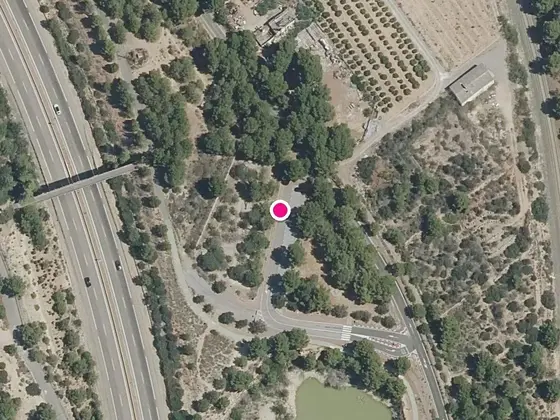 Zona de dogging en el área de descanso de Torres Torres